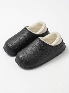 Fleece Lined Winter Clogs for Men Women, Waterproof EVA House Slippers with Warm